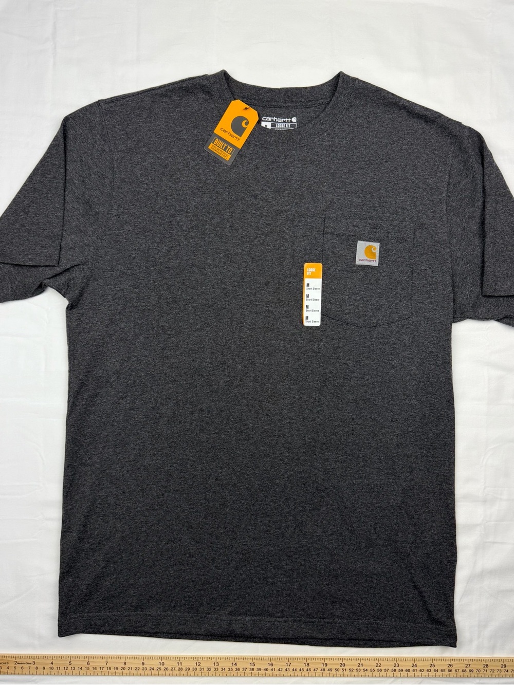 Carhartt Short-Sleeve Pocket Tee in Charcoal Heather